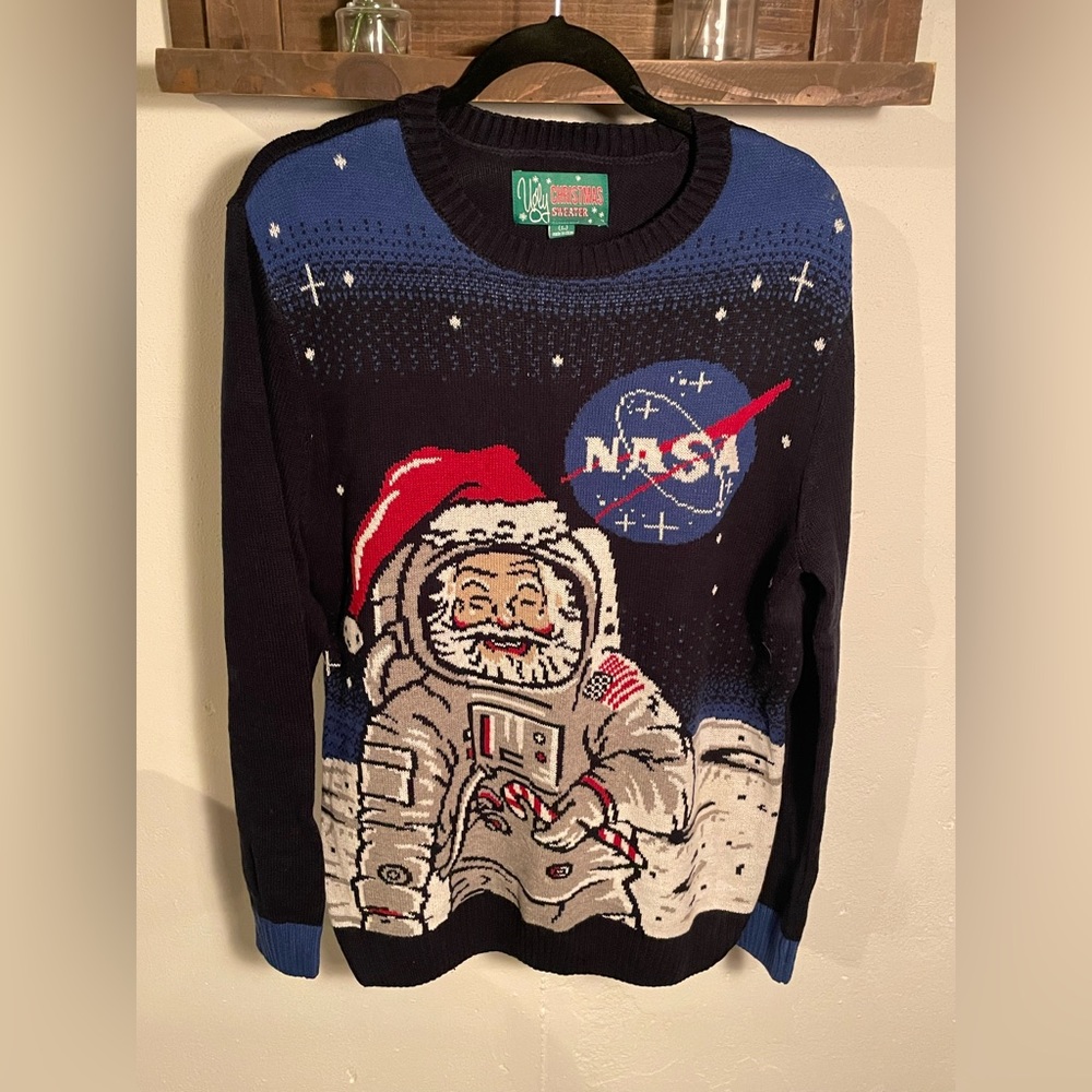 NASA ugly Christmas sweater Large